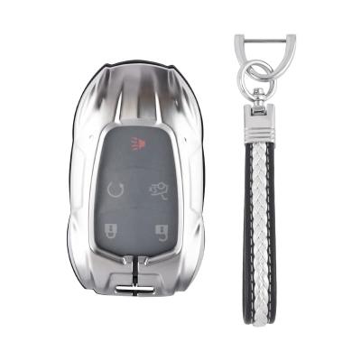 China Zinc Metal For Cadillac Escalade CTS SRX XT4 XT5 Full Key FOB Accessories Cadillac ATS STS XD6 CT6 XT5 Key Fob Accessories Metal Shell Silver for sale