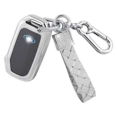 China Fashion Key FOB Cover For Kia Accessories Sportage K5 Soul Forte 2022 2021 2020 2019 Case Car Holder Remote Key Chain Ring Women Silver for sale