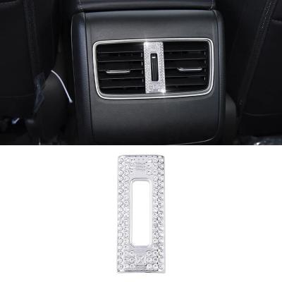 China Bling Bling Crystal Car Accessories For Honda Accord Rear Air Vent Switch Sticker AC Outlet Cover For Accord Sport Touring Interior Decor Decal for sale