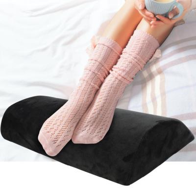 China Ergonomic Orthopedic Ergonomic Anti-static Memory Foam Half Moon Office Chair Under Desk Leg Footrest Pillow for sale