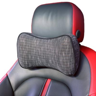 China Custom Memory Foam Car Headrest Neck Support Pillow Adjustable Strap Memory Foam Car Seat Pillow for sale