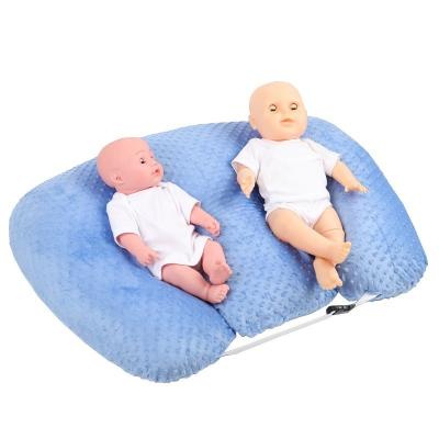 China New bron adjustable twin care u shape cotton velor nursing boppy breastfeeding pillow eco-friendly soft soft baby for sale