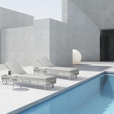 China Modern/Minimalist Aluminum Commercial Sun Chaise Lounge Chair Outdoor for sale