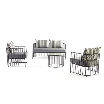 China Modern Modular Outdoor Aluminum Lounges Garden New Sofa Set Designs Outdoor Garden Furniture Metal Frame for sale