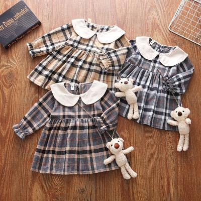 China Viable Wholesale Type Guaranteed Quality Babies Plaid Dress Autumn New Children Kids Girls Casual Baby Clothes for sale