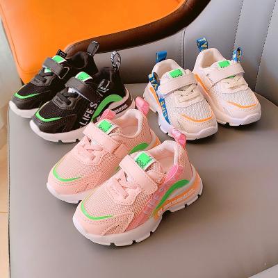 China 2021 Wholesale Boys Mesh Baby Sports Breathable Breathable Shoes New Autumn Children's Shoes Running Girls Shoes for sale