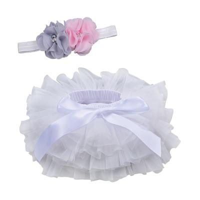 China New Summer Breathable Toddler Infant Baby Pleated Dress Chiffon Infant Tutu Skirt Solid Bow Baby Skirt for sale