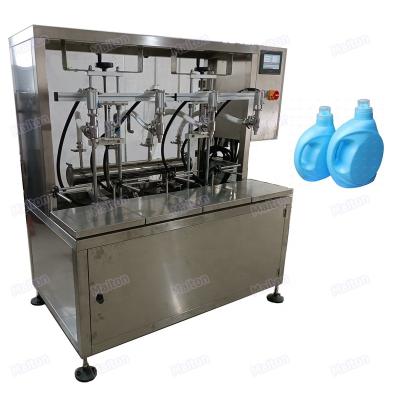 China Beverage 4 Nozzle 10kg Liquid Honey Drum Semi - Automatic Weighing Filling Machine for sale