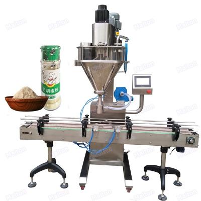 China Automatic Beverage Spice Powder Bottle Auger Filling Dosing Machine Filler for sale