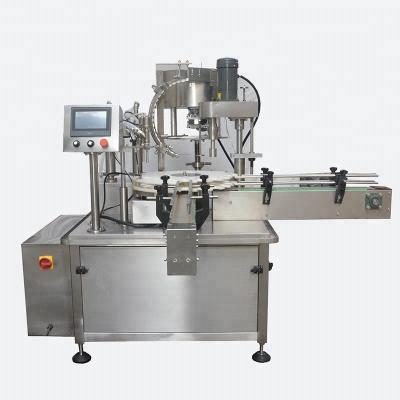 China Beverage 2 in 1 small vial automatic liquid spray lid pump filling and capping machine for sale