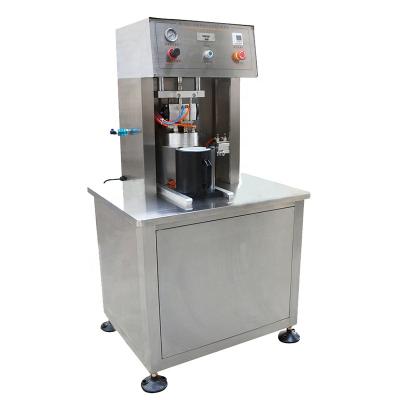 China Semi Automatic Beverage Twist Off Paste Manual Vacuum Glass Bottle Capping Machine for sale