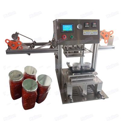 China Regular Hot Selling Beverage Semi Automatic Manual Juice Square Can Sealer Heat Sealer Machine for sale