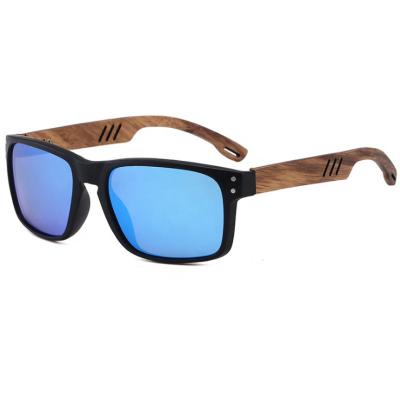 China Hot Selling Fashion Sunglasses Polarized Retro Color Wooden Square Lens Men's Luxury Wood Sunglasses for sale