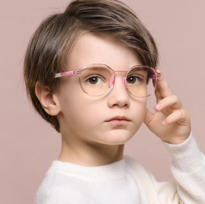 China New High Quality Kids Daily Use Light Weight Glass Frame Children Safe Material Healthy Glasses for sale