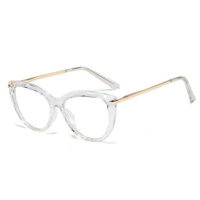 China Crystal Women Glasses Frames Tr 90 High Quality Free Space Clear CE Crystal Women Glasses Frames Fashion Optical Frame Transparent River for sale