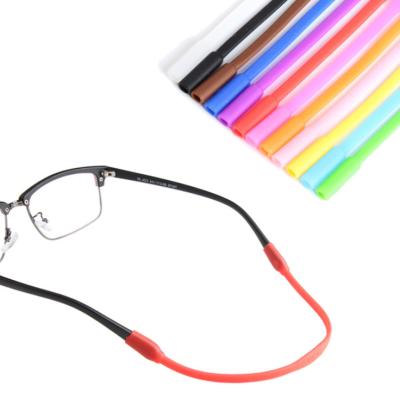 China Fashion Anti Slip Children Silicone Glass Ropes High Quality Elastic Eyeglasses Chains Rope Kids Glass Strap for sale