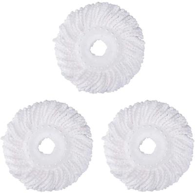 China Sustainable Household Cleaner Floor Cleaning Microfiber Magic Mop Spin Head Refill for sale