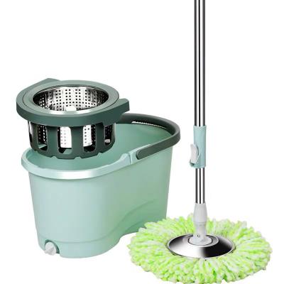 China Guaranteed Wholesale Quality Sustainable Wet & Dry Floor Microfiber Magic Mop With Bucket for sale