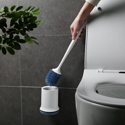 China Easy To Use And Storage Plastic Cleaning Toliet Bathroom Brush With Two Heads , Hand Scrub Brush for sale