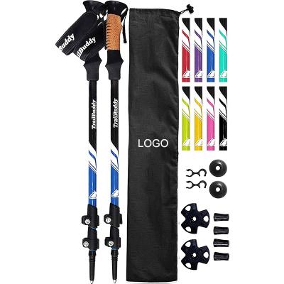 China Keep Balance And Relax Your Body Lightweight Strong Outdoor Adjustable Folding Trekking Pole Hiking Pole Walking Stick for sale