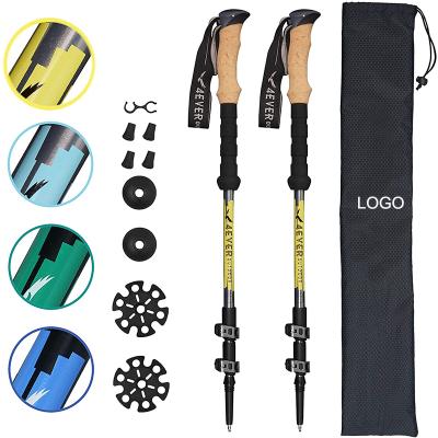 China Keep balance and relax your outdoor body lightweight mountain trekking telescopic pole with quick lock for sale