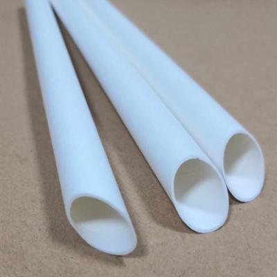 China Traditional Solid White Stronger 4 Layers Headed Paper Straws For Milky Tea for sale