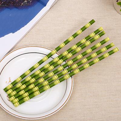 China Wholesale Biodegradable Paper Straw 6mm Wholesale Food Grade Bamboo Disposable Paper Straw for sale