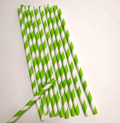 China New Traditional Eco-Friendly 6mm Curvy Slant Paper Drinking Straws For Cocktail Party for sale