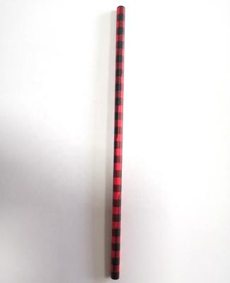 China Traditional Spot Stock Red Black Square Compostable Drinking Paper Straws for Juice for sale