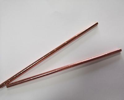 China Paper 6mm Gold Copper Shiny Drinking Disposable Beverage Paper Straws for sale