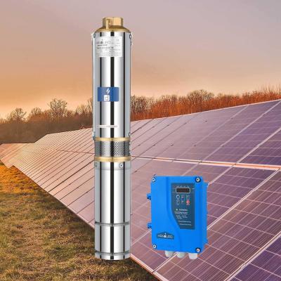 China Family Homes 300W High Efficiency DC Pump Solar Main Submersible Water Pump System for sale