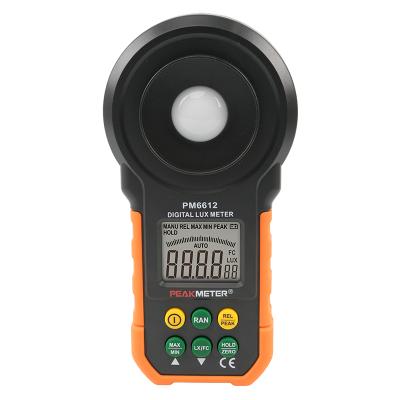 China PM6612 High Quality Auto Manual Ranging Analog-Digital Lux Meter With Measuring Range 0-200,000 Lux PM6612 for sale