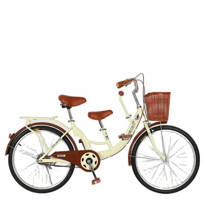 China Wholesale Hot Selling Good Quality Baby Carriage Children With Doll Seat Parent-child Bicycle Folding Bike City Bike for sale