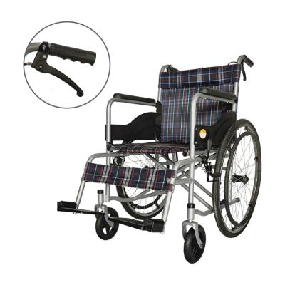 China Economic Manual Outdoor Wheelchair Rehabilitation Therapy Supplies With Brake for sale