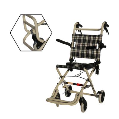 China Mini Manual Outdoor Wheelchair Rehabilitation Therapy Supplies 450mm Seat Height for sale