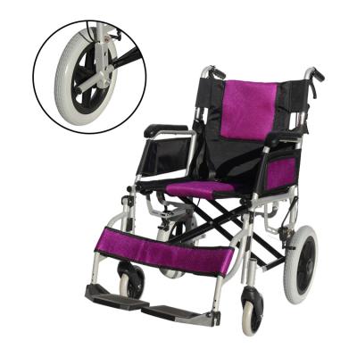 China Top Manual Outdoor Wheelchair  For Easy Storage With Replaceable Tires for sale