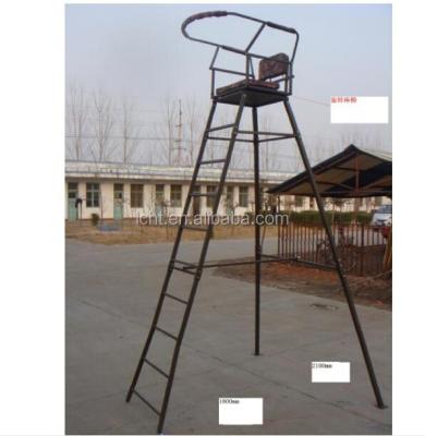 China Steel Tube 1.5mm Thickness 11.5 Feet Ladder Stand&Tree Tree Hunting Equipment Hang On Tree Stand With Seat / Hunting Tree Seat for sale