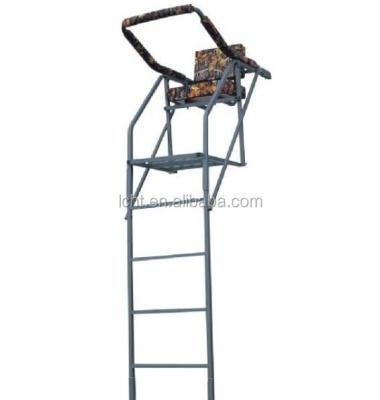 China Steel Tube 1.5mm Thickness 12 Feet Tree Ladder Stand&Tree Hunting Equipment Hang On Tree Stand With Seat/Hunting Tree Seat for sale