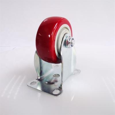 China Manufacture XY121 4 Inch Flat Free Cheap Fix Caster Medium Duty Caster Wheels For Trolley for sale