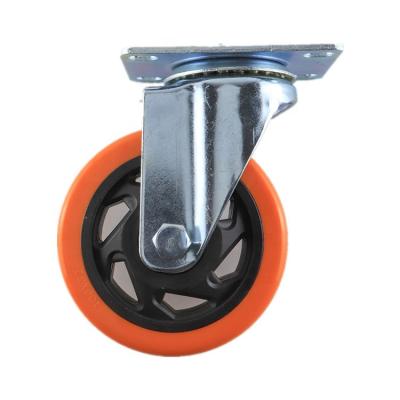 China PVC2-007 High Rigid 360 Degree Swivel Load Bearing Caster Wheels 4 Inch Cart Wheel Shopping Casters for sale