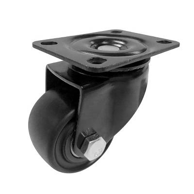 China Flat Free Caster Maker Wbd 1.5inch 2 Inch Small Swivel 40mm PU PVC Casters Rotating Swivel Wheels For Air Cooler for sale