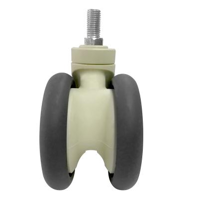 China Medical Equipment Caster TPR Rotating Swivel Nursing Caster 5 Inch Wheel Medical Caster for sale