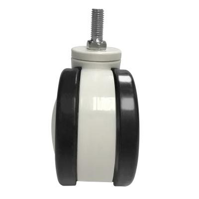 China Double Side Swivel Xinyin Anti-Corrosion Light Duty Casters 3 Inch Threaded Rod Casters Medical Casters for sale