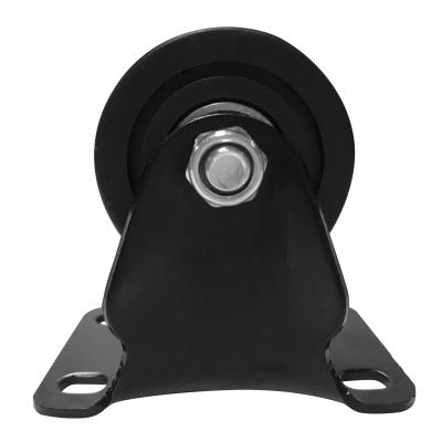 China 2.5 Inch Flat Free Heavy Duty Industrial Nylon Casters With Good Brake Wear Resistance for sale