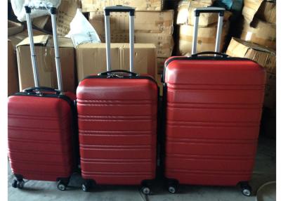 China Customized ABS Trolley Luggage , 3 Pcs Luggage Travel Set Bag Abs Trolley Suitcase for sale