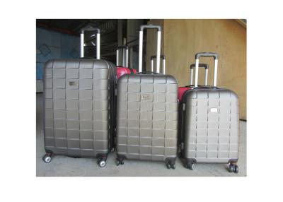 China Fashionable ABS Trolley Luggage Carry On , Trolley Suitcase Set With Iron Trolley for sale