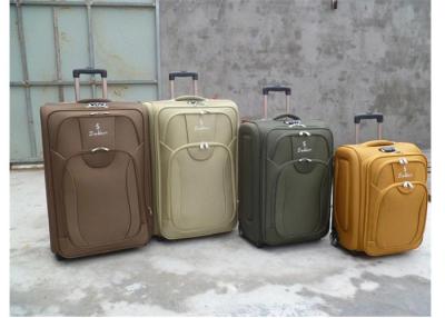 China Soft Polyester  Fabric Eva 600D Material Suitcase Trolley Case Luggage 20 /24 / 28 Inch for sale