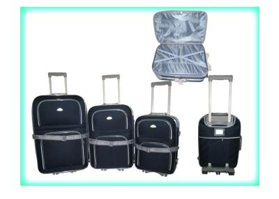 China 4 Piece EVA 8 Wheel Trolley Suitcase Set 170T Silk Lining With Match Color Zippers for sale