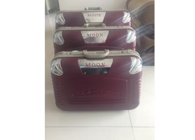 China Popular ABS Material 3 Piece Suitcase Set Waterproof With 2 Big Spinner Wheels for sale