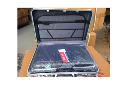 China Business ABS Lightweight Carry On Hard Case Briefcase With Black Iron Frame for sale